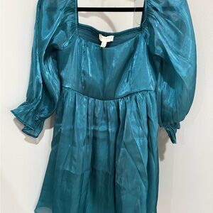 Elegant Teal Women's dress